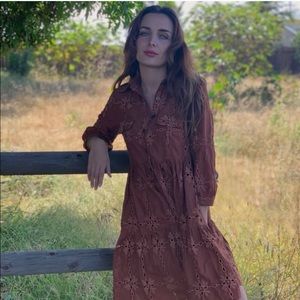 Anthropologie Eva Franco Josie Eyelet Tunic Dress